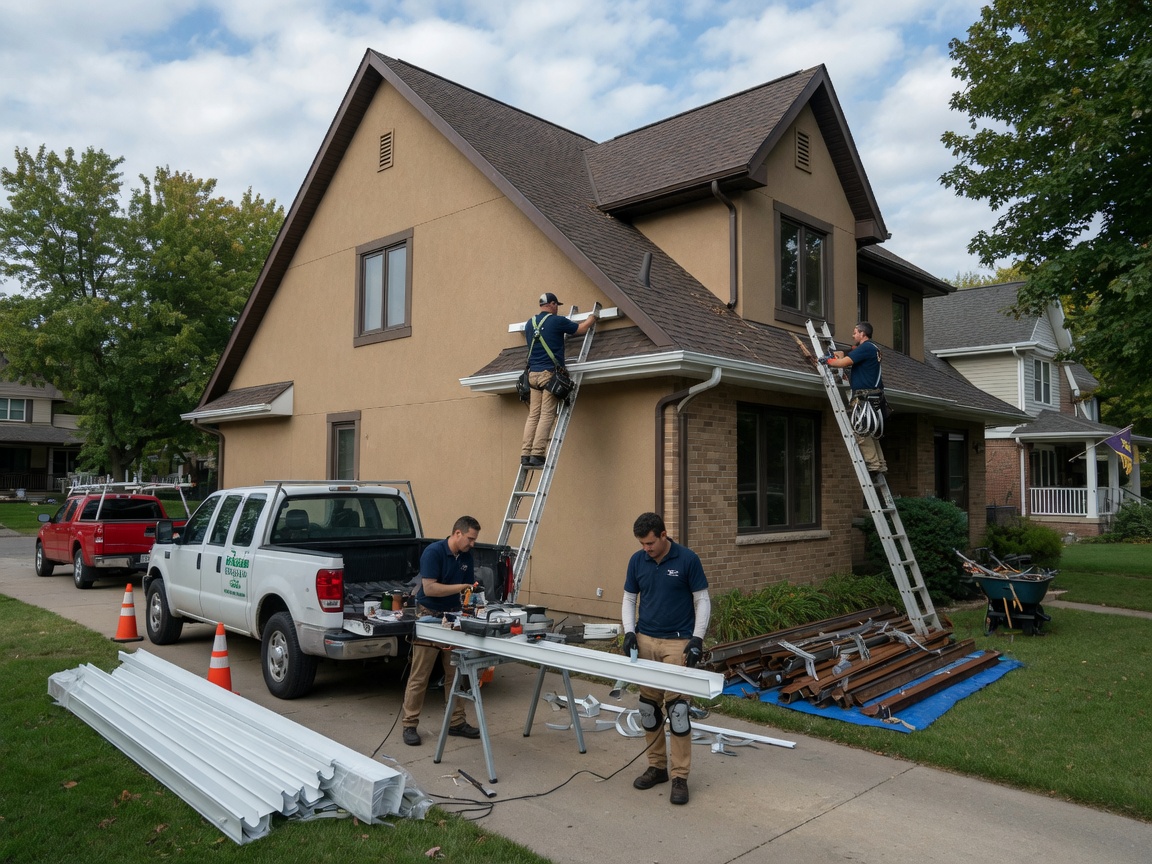 gutter installation by Eden Prairie Gutter Installers in Eden Prairie, MN