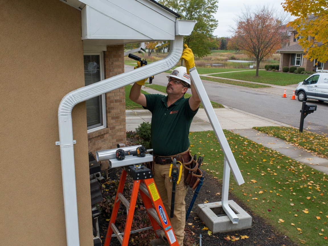 gutter installation in Eden Prairie Center